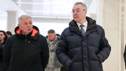 Ход стройки конгресс-центра «Россия» проверили в Кисловодске
