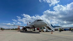 Самолёт «Кисловодск» встретили в Минеральных Водах