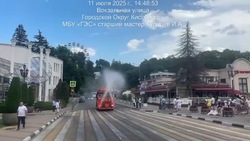 В Кисловодске борются с жарой аэрацией воздуха