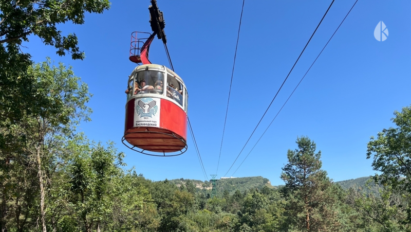 Канатная дорога заработала в Кисловодске после снегопада