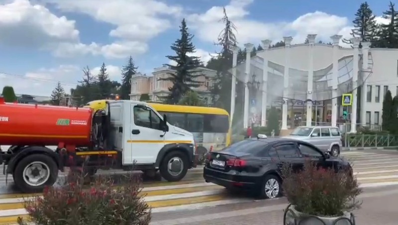 Аэрацию дорог проводят в Кисловодске из-за сильной жары