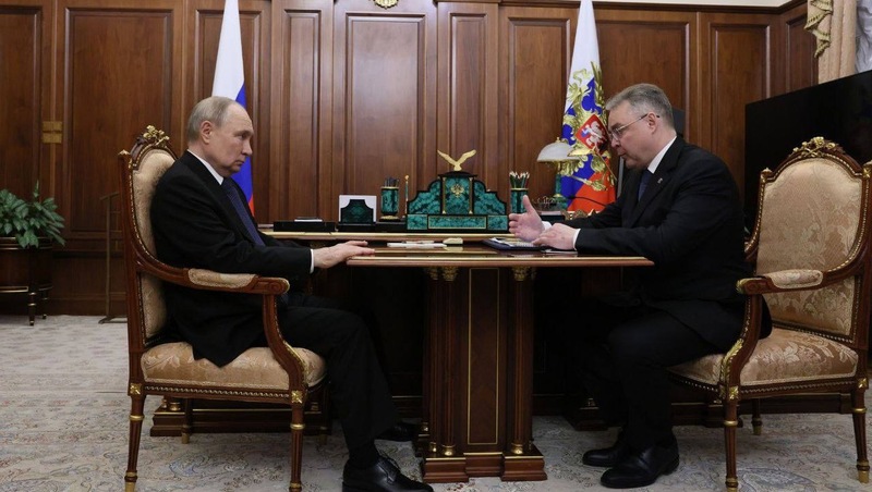 Путин обсудил с губернатором Ставрополья поддержку АПК и образования