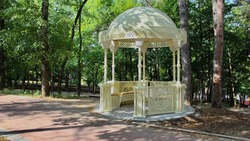 Новая ротонда появилась в Комсомольском парке Кисловодска